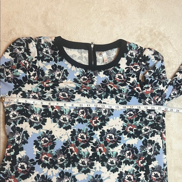 Xhilaration Black and Multicolor Floral Stretch Dress sz XL - Picture 6 of 10